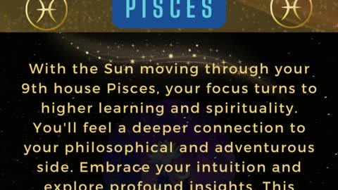 PISCES - Spiritual Exploration & Higher Learning
