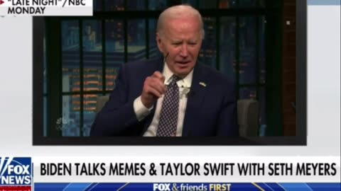 Biden talks memes