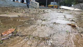 Water leaking out in streets