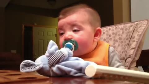 Cute and funny asleep baby video