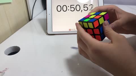 Solving Rubik Cube but then unfortunately it broken 😞