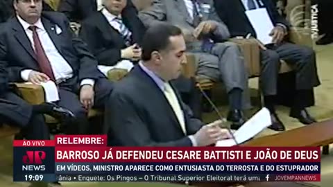 Relembre: Barroso já defendeu Cesare Battisti e João de Deus