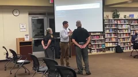 Man gets escorted out of the Lakota School Board meeting for speaking out against mask mandates
