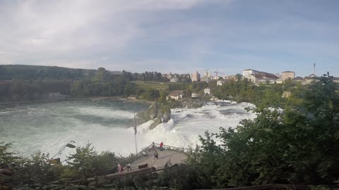 Beautiful Rhine Falls in Switzerland