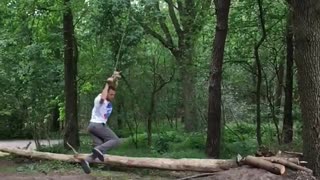 Broken Branch Can't Stop Back Flip