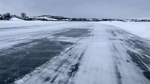 Canada's mild winter disrupts Arctic ice road