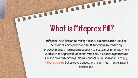 All about Mifeprex tablet and where to buy?