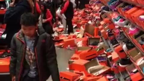 Black Friday aftermath captures store's complete devastation