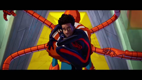 Spider-Man: Across the Spider-Verse (2023) - The Spiders Chase Miles Morales Scene
