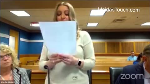 Jenna Ellis reads a tearful statement in court...