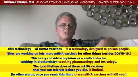 DR MICHAEL PALMER - 'VACCINES' WERE DESIGNED TO POISON PEOPLE