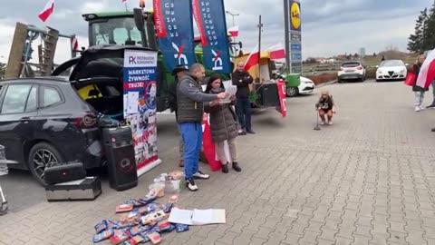 Protest Rolniczo Konsumencki Wrocław pod Lidlem