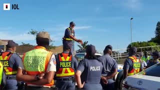 Truck roadblock: Bayhead Park 1