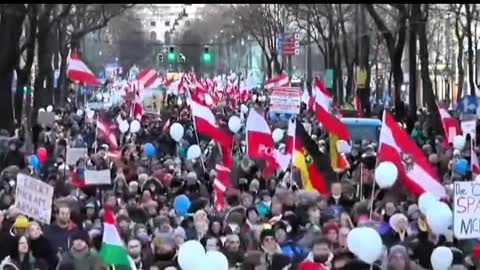 Austria - Freedom rally today over mandates & tyranny