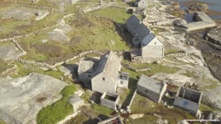 Magnificent drone footage captures deserted island village in Ireland