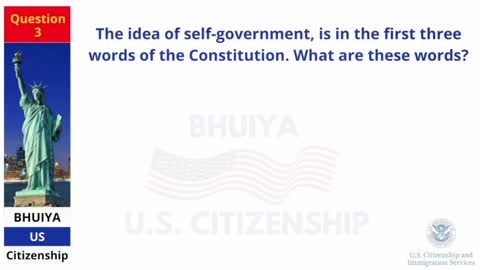 2022 USCIS Official 100 Civics Test Questions & Answers | US Citizenship (One Easy Answer) Random