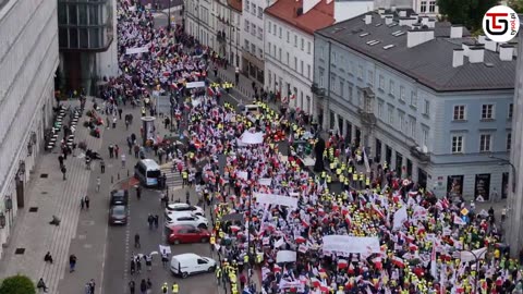 Polish People protest against the tyrannical EU climate policies