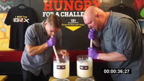 WORLDS BIGGEST MILKSHAKE CHALLENGE! 151oz (5 Liters) - Man Vs Food - Staten Island