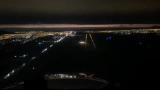 Night landing in la serena