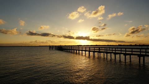 Sunset Over Dickinson Bay Time Lapse