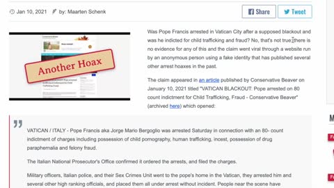 Vatican blackout conspiracy?!