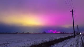 Light pollution over Leamington, Canada actually looks beautiful