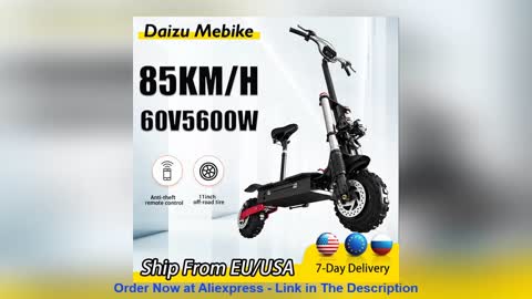 ⚡️ 11'' Electric Scooters Adults 60V 30AH 100KM 5600W Powerful Dual Motor Electric Scooter Foldable