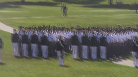 Virginia Tech Corp of Cadets March On September 11, 2021