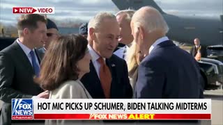 Hot mic picks up Schumer talking to Biden about the midterms: “Looks like the debate didn’t hurt us too much in Pennsylvania”