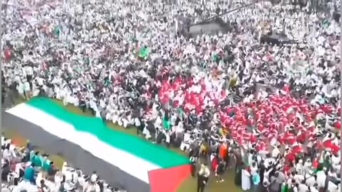 Two Million Indonesian Muslims Rally to Condemn Israeli Genocide