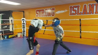 Joey boxing Tino 12/14/21