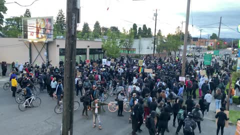 Antifa/BLM riot/protest at Portland Police Union building, Portland, Oregon, 06-30-2020. Part 1
