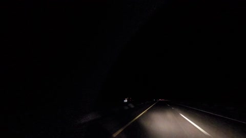 TIMELAPSE POV Desert Rest Stop to Las Vegas NIGHT Drive Tripped Out Cool