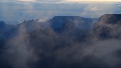 Video of foggy mountains