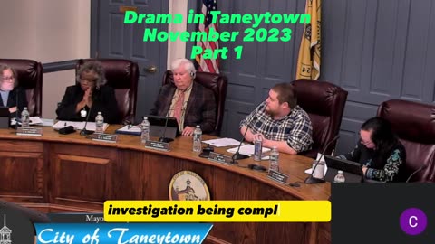 Drama in Taneytown - Part 1 - November 2023