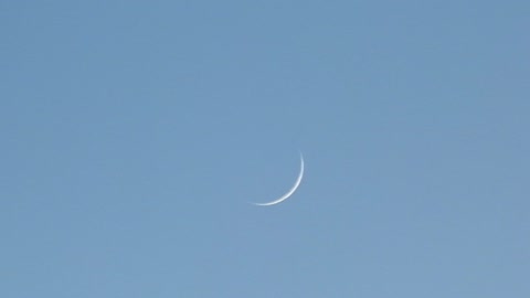 Young Moon March 19, 2018 time-lapse