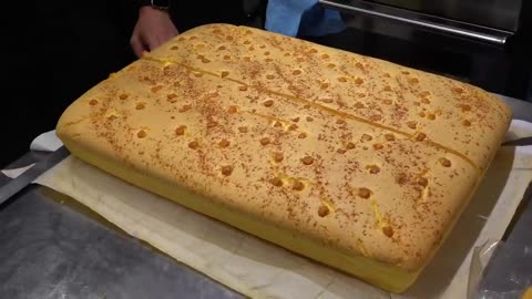 Giant Jiggly Cake Making in Taiwan