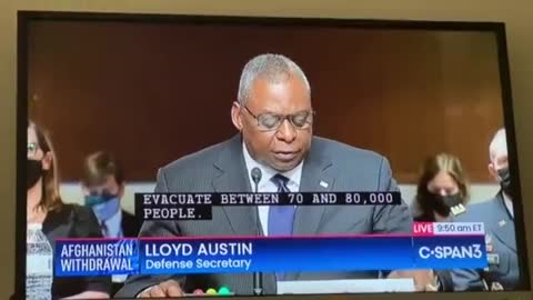 Lloyd Austin: We Planned To Execute Between 70 And 80K ... Err Evacuate | The Washington Pundit