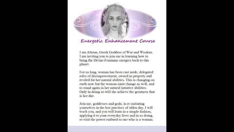 Athena - Developing Intuition Energetic Course Lesson 23