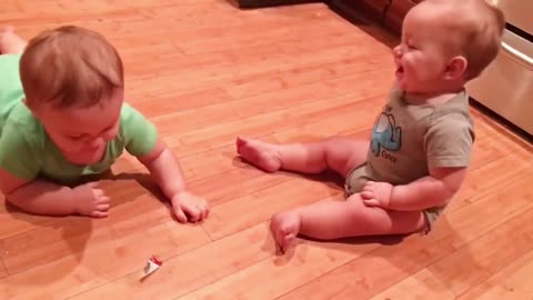 Try not to laugh with funny baby video, Cute naughty kids