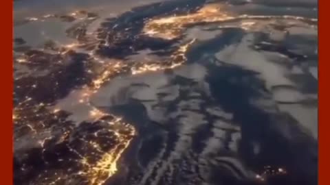 Incredible video shows earth at night 💫😱🌎