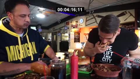 PAINFUL BURGER CHALLENGE (UNDEFEATED FOR 10 YEARS) Lots Of Regret Michigan Man Vs Food