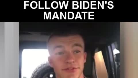 Marine highlights the consequences of failing to comply with Joe Biden’s vaccine mandate.