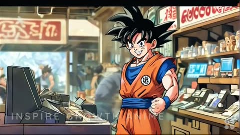 Goku escaping the 9-5 job