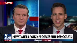 Sen. Josh Hawley reacts to Twitter's new image-sharing rules