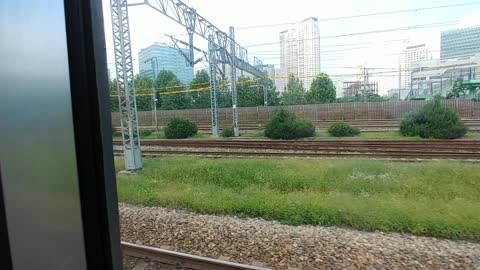 Scenery on the Train in Korea