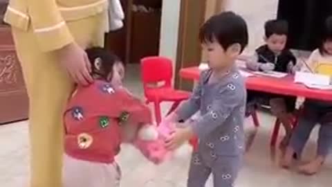 AMAZING WHAT THIS CHILD DOES TO HELP HIS MOTHER