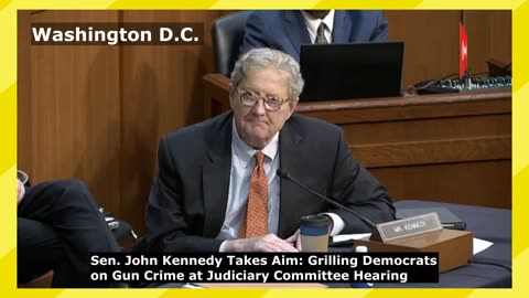 Kennedy Takes Aim: Grilling Democrats on Gun Crime at Judiciary Committee Hearing