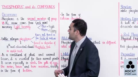 LEC#10 OCCURENCE AND ALLOTROPES OF PHOSPHORUS