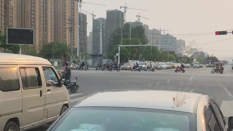 Scooters scooters everywhere... in China